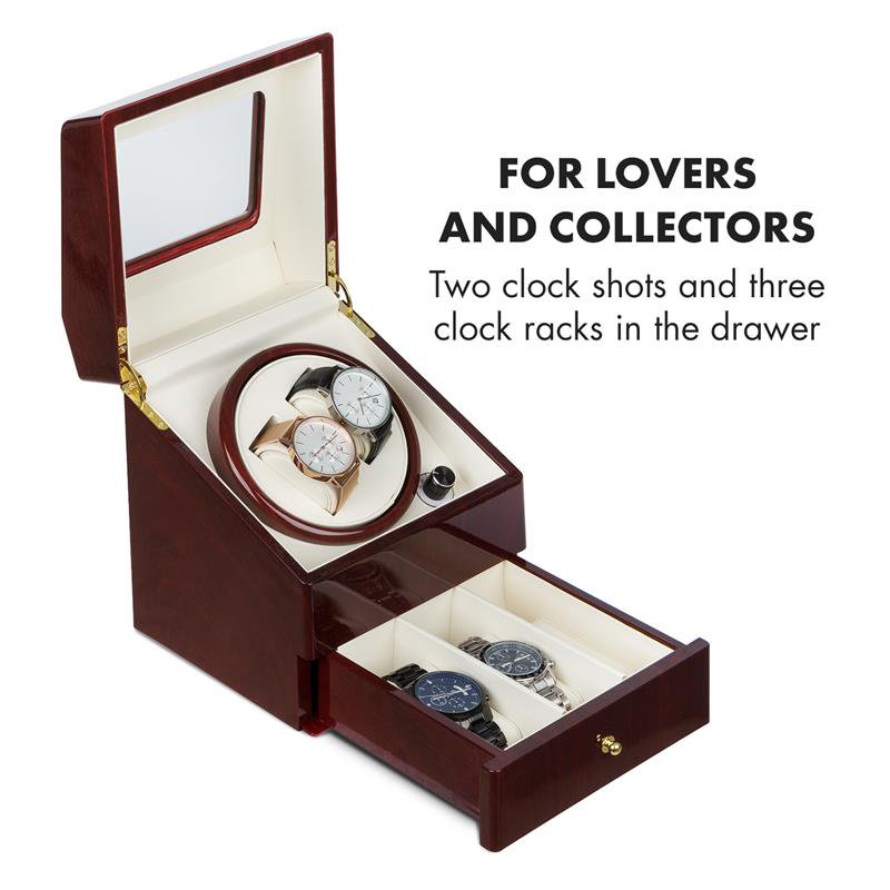 Watch Box + Watch Winder, Red