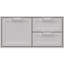 42" Double Drawer and Storage Door Combination