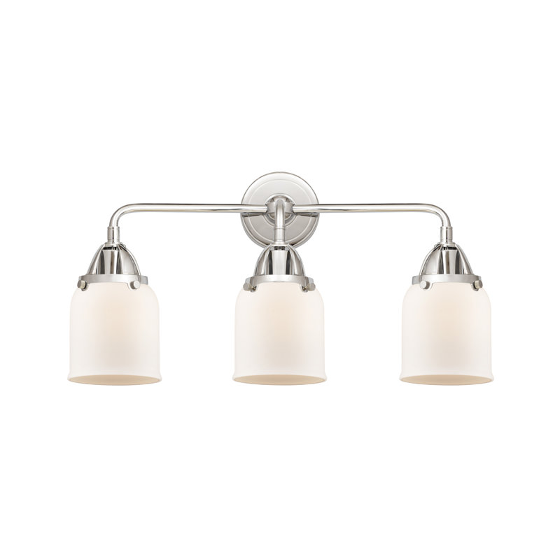Shauna 3 - Light Vanity Light, Matte White, LED, Polished Chrome