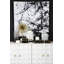 Hagert Astratto Black/White Wall Art by Premier Housewares - Floater Frame Print