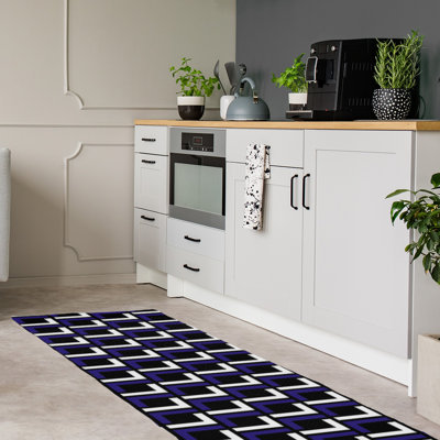 Tapis de couloir noir