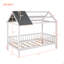 Lit simple en bois avec clôture-1558445026