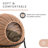 NALA 19.5" Wicker Cat Condo-66671239