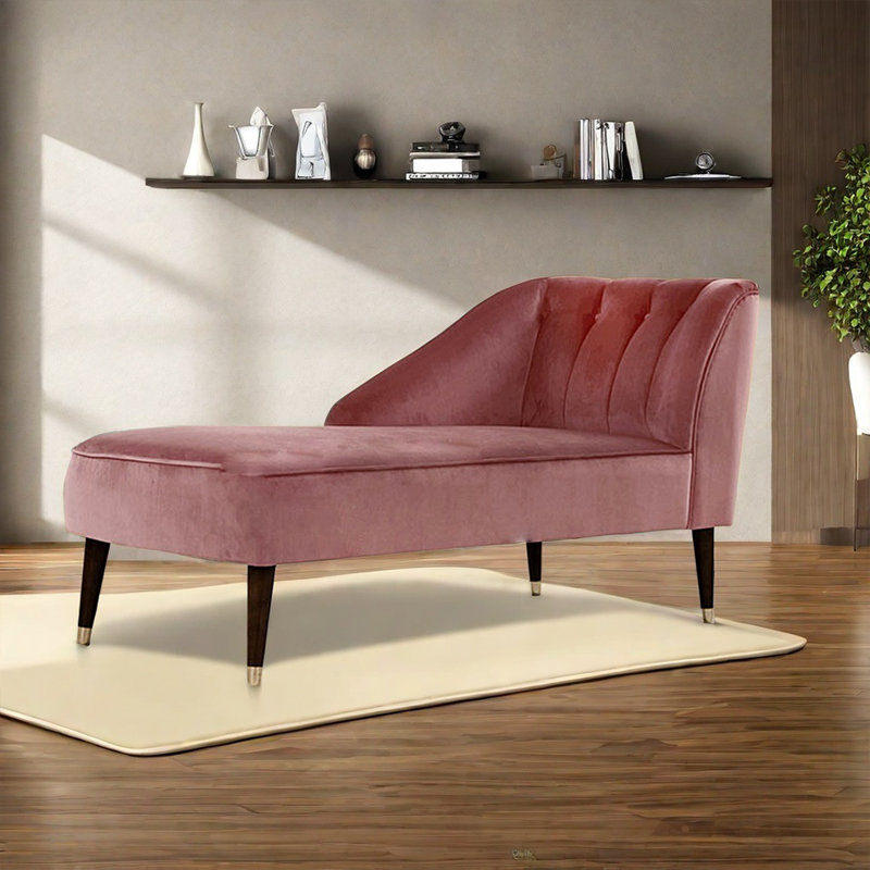 Chaise ergonomique en bois massif, Rose, Orienté à droite