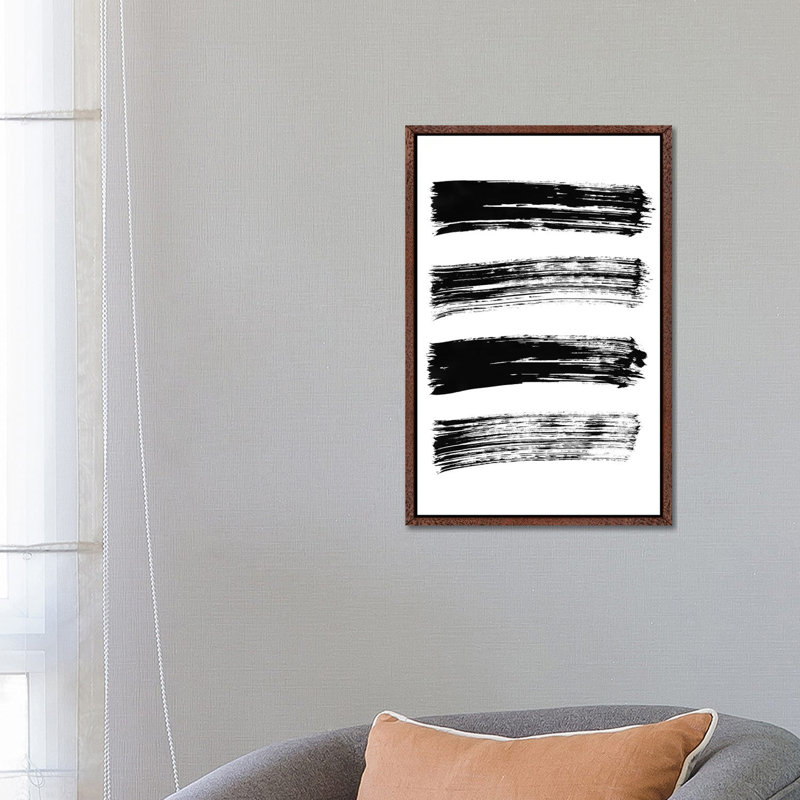 Lines Of The Heart by Melissa Selmin - Painting on Canvas, Classic Brown Wood Framed, 66.04 cm H x 45.72 cm W