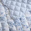 4 Pieces Full/Queen  Quilt Set with Decorative Pillow,Blue