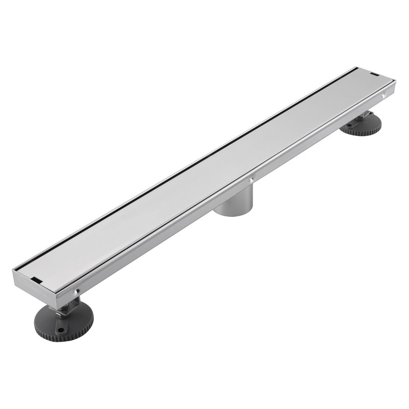 Linear Tile-In Shower Drain, Brushed Nickel