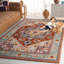 Tapis oriental rouge en laine touffeté à la main Omere-705648757