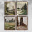 «Vintage Landscape CCXL III», ensemble de 4 encadrés-1366974497-1366974496
