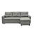 Convertible L-Shaped Sectional Sleeper Sofa Bed-948907202
