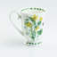 Tasses à café de jardin anglais en porcelaine tendre. Ensemble de 4 motifs assortis