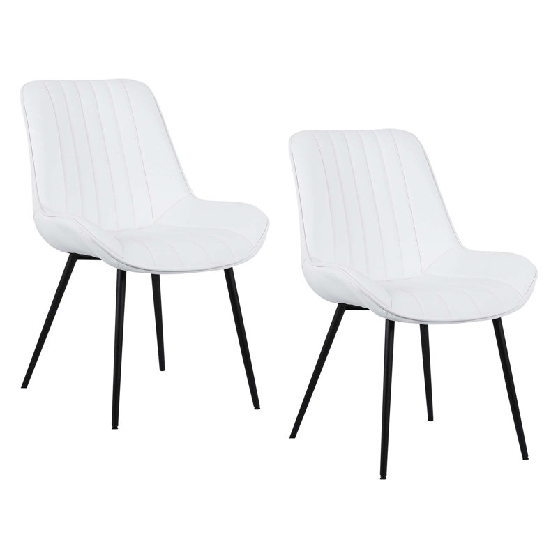 Chaise d'appoint rembourrée Eastwood, Blanc