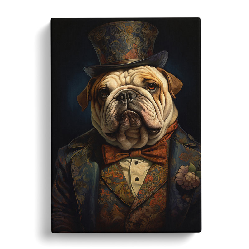 British Bulldog Romanticism - No Frame Print, 60cm H x 40cm W x 3cm D