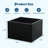 Modern Black Metal Raised Garden Bed, 18-68" Weather-Resistant Planter Box with Snap-On Assembly-1586002366