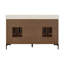 Meuble-lavabo double en bois massif Thayer l 60 po x P 22 po Thaiser-49550508-49550510
