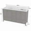 Meuble-lavabo 60 po, meuble-lavabo avec cadre en bois massif, comptoir autoportant avec 2 cuves-2112742390-2112742394