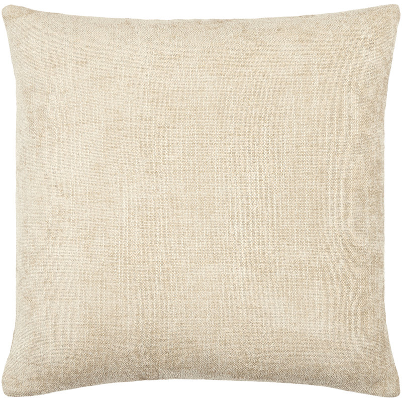 Zunaira Accent Throw Pillow Cover, Polyester, Oatmeal, 22"H x 22"W