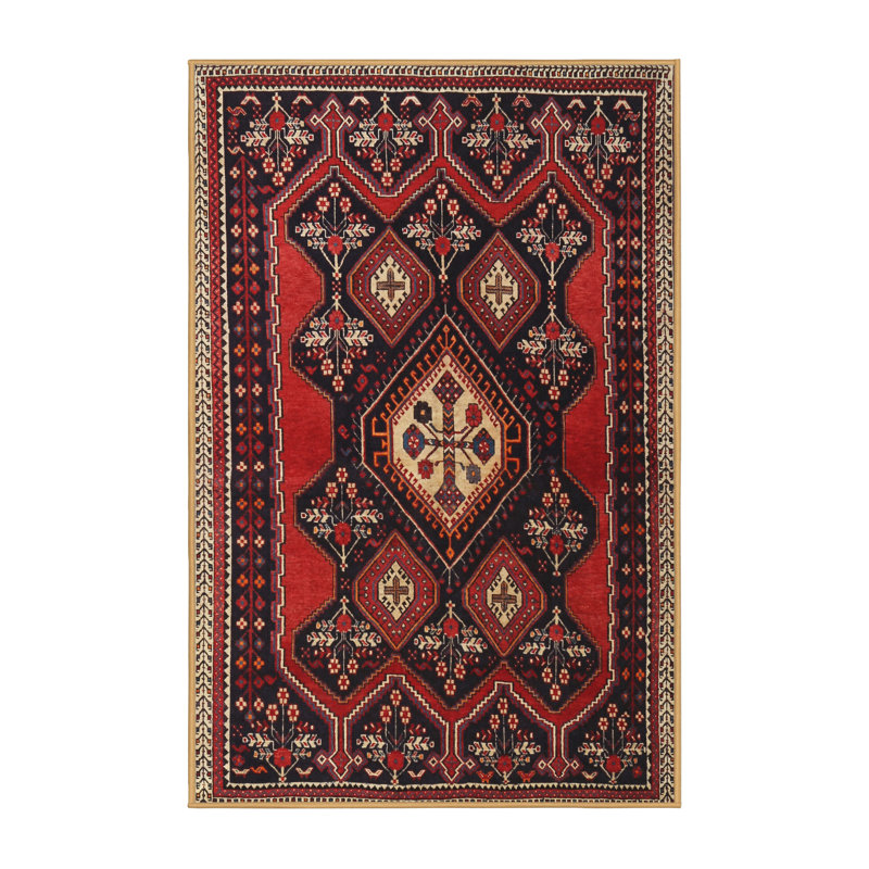 Tapis rouge à motif sud-ouest, Rectangle 5 pi x 7 pi