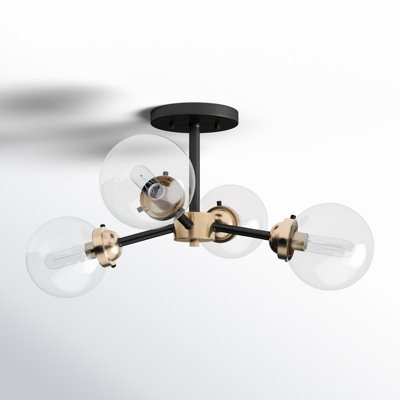 Blevins Glass Semi Flush Mount