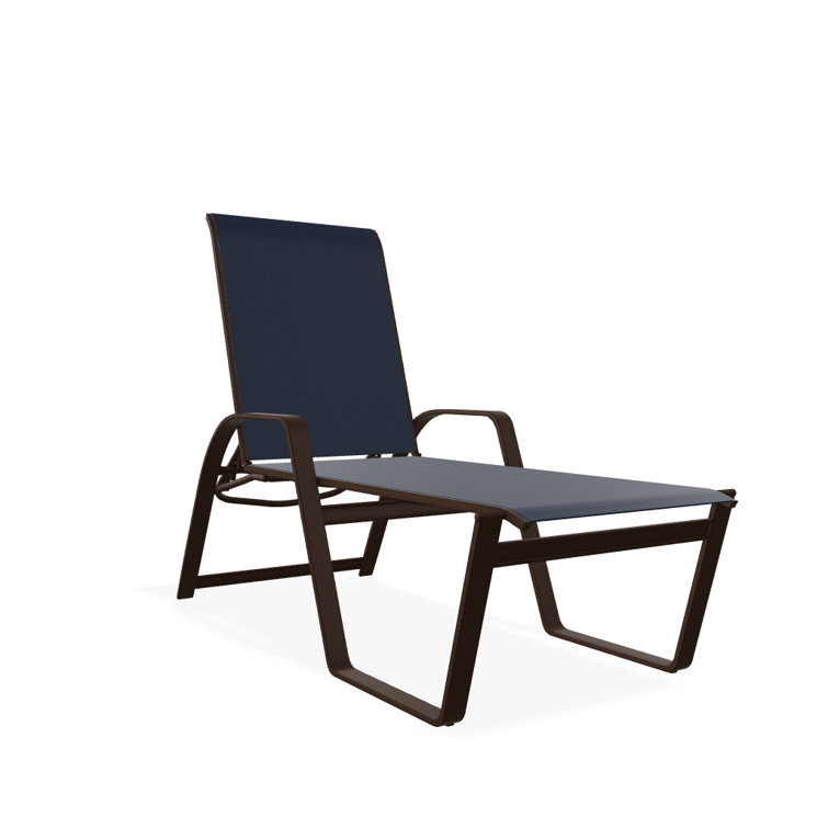 Holna Outdoor Rust-Resistant Metal Chaise Lounge