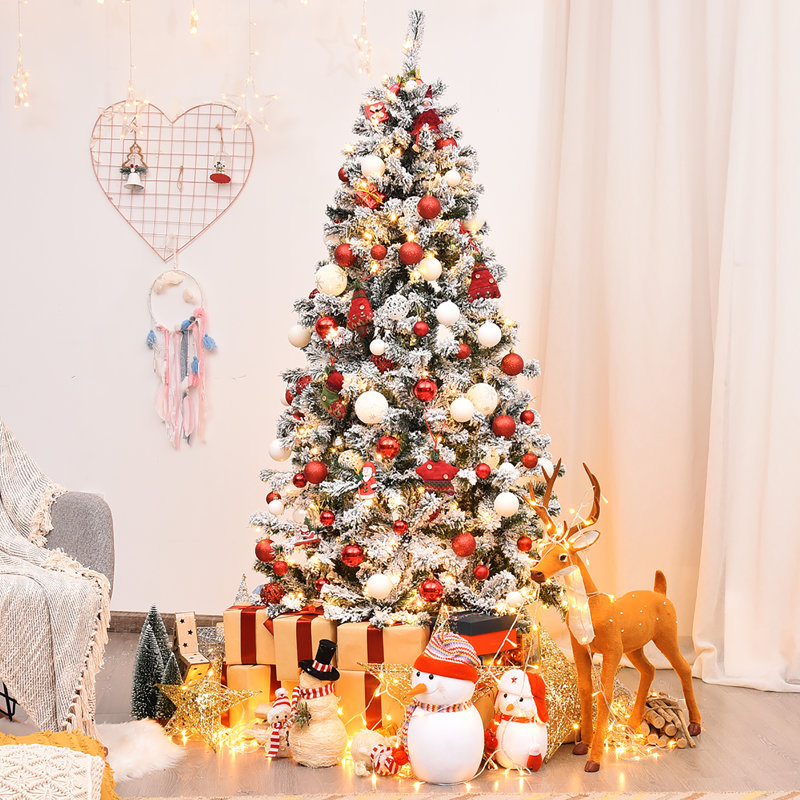 Arbre de Noël pin illuminé pré-éclairé, H 9 pi