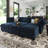 Teangela Velvet Sectional Sofa Living Room Couch Apartment Storage Modular Sofa Bed-1027669557