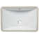 Novatto 18.25'' White Porcelain Rectangular Bathroom Sink with Overflow