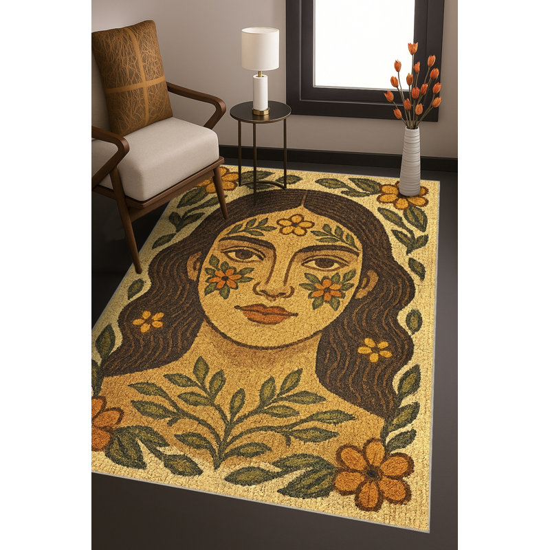 Tapis tissé à la main Mosso, 4'11" x 7'7"