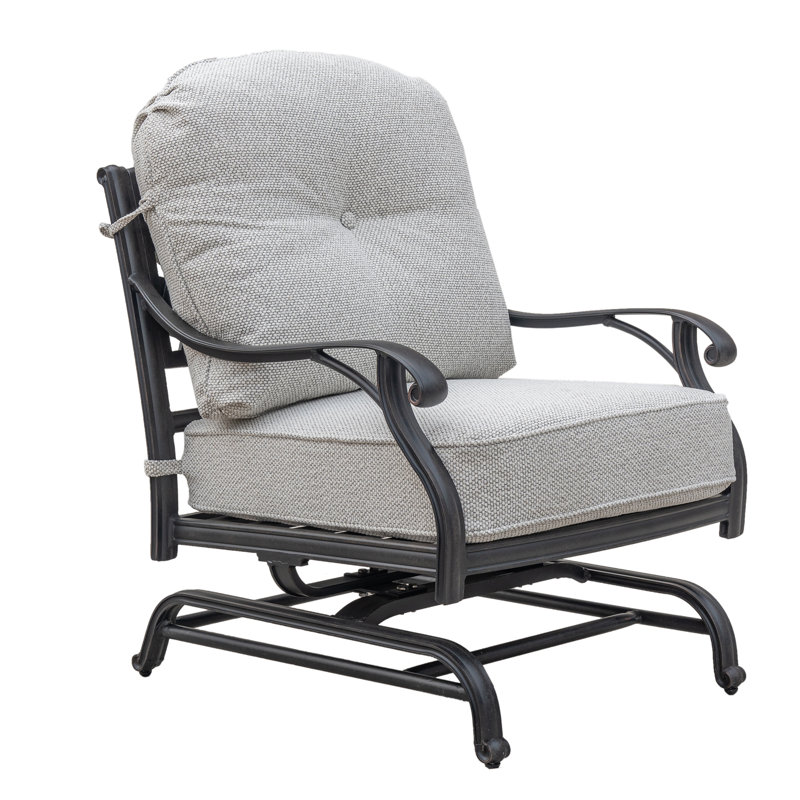 Fauteuil stationnaire d'extérieur Waddington, Tempête de sable, Bronze lave foncé