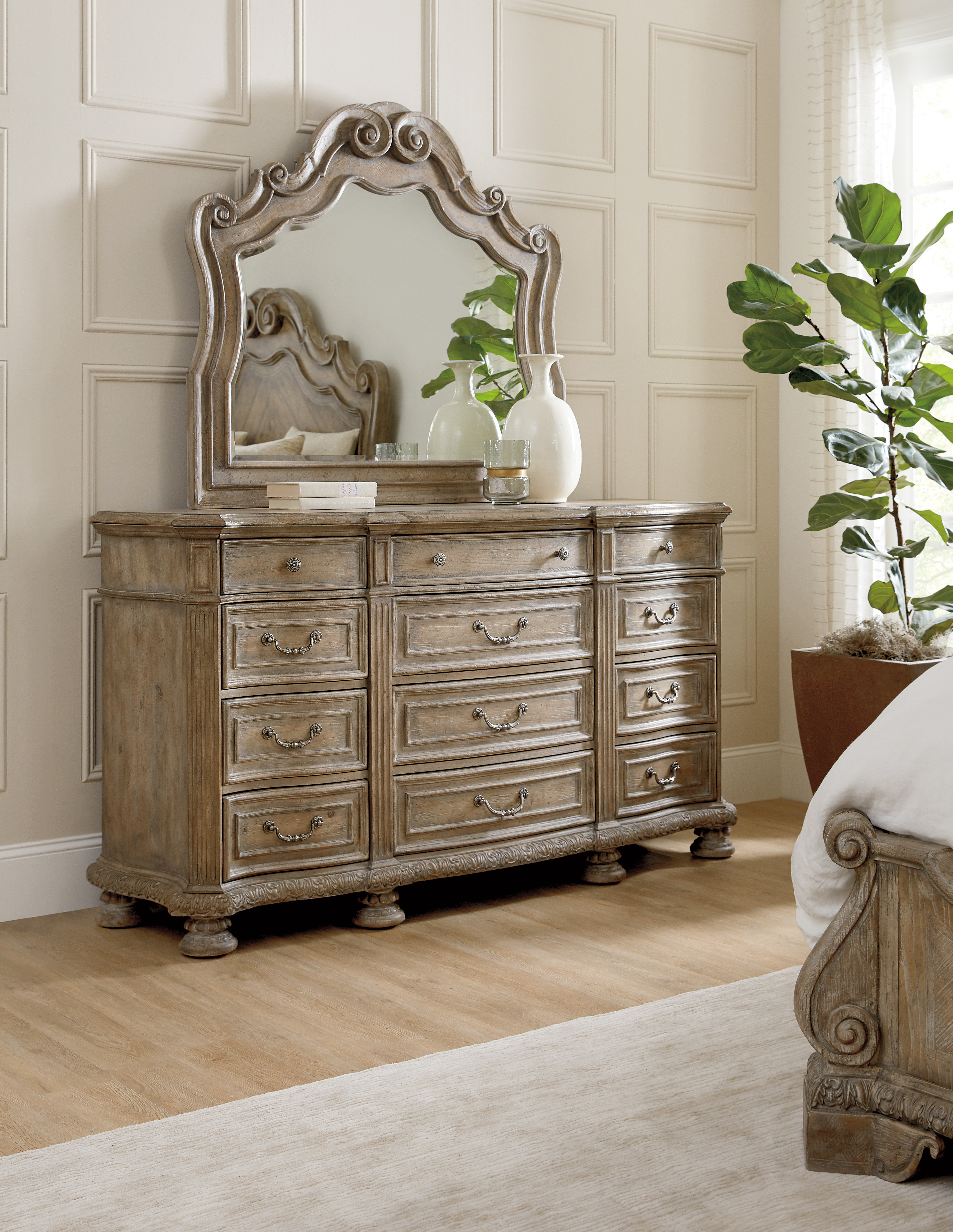Castella 73'' W 11 - Drawer Dresser with Mirror