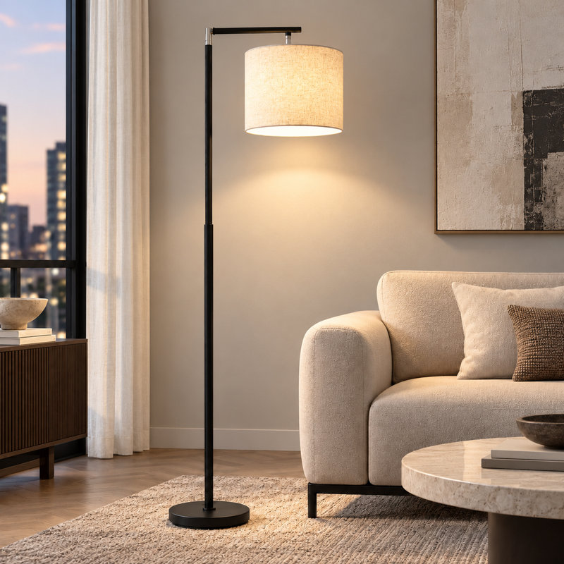 Lampe sur pied arquée réglable 64 po 64 po
