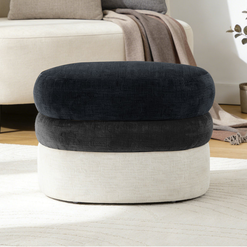 Repose-pieds en chenille 25 "pour repose-pieds, Noir