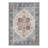 Astra Blue / Orange Indoor Oriental Performance Area Rug,Machine Washable,with Non-Slip Backing-129917720