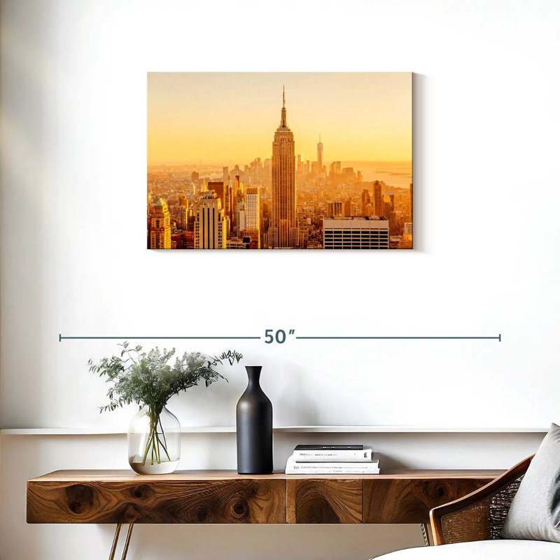 Ravi New York Golden Sunset, H 20 po x l 30 po