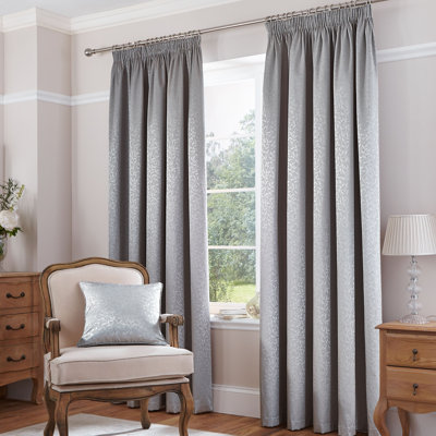 Pencil Pleat Room Darkening Thermal Single Curtain