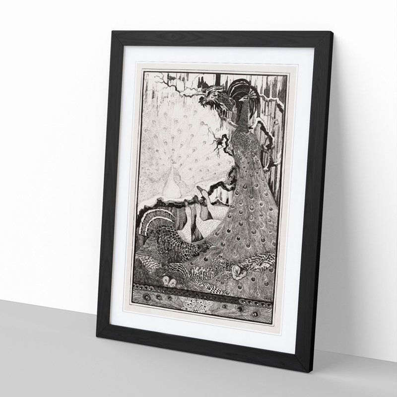 New Year by Theo Van Hoytema - Picture Frame Painting, 36cm H x 27cm W x 2cm D, Black Framed