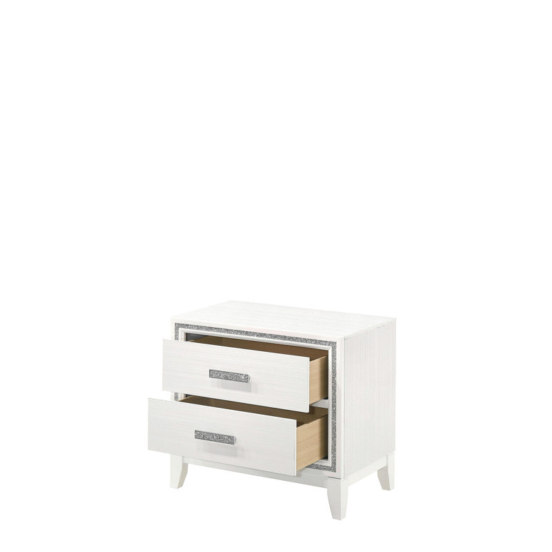 Table de chevet Hayden, Blanc