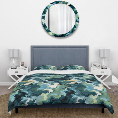 Motifs Nomades - Ensemble de housse de couette camouflage - Polyester microfibre