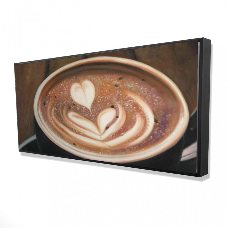 Artistic cappuccino - 24"x48" Framed canvas