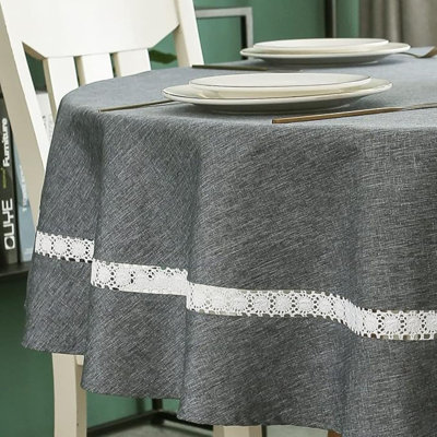 Heavy Duty Tablecloth with Lace