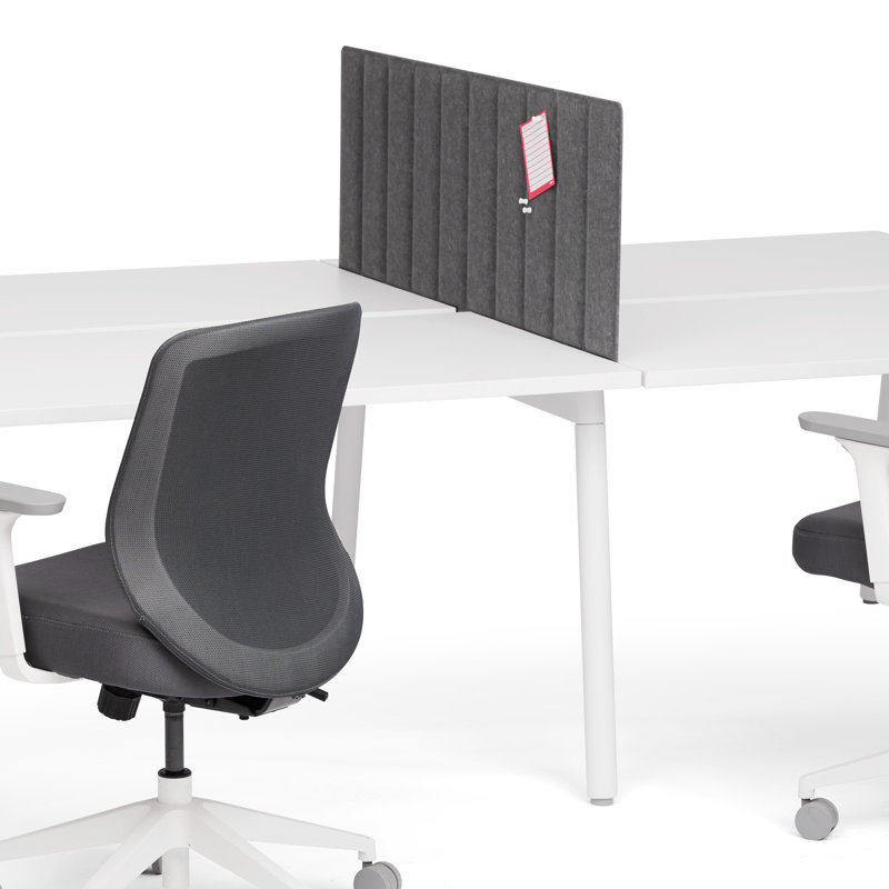 Panneau d'intimité moulable pivotant, Gris foncé, 47"