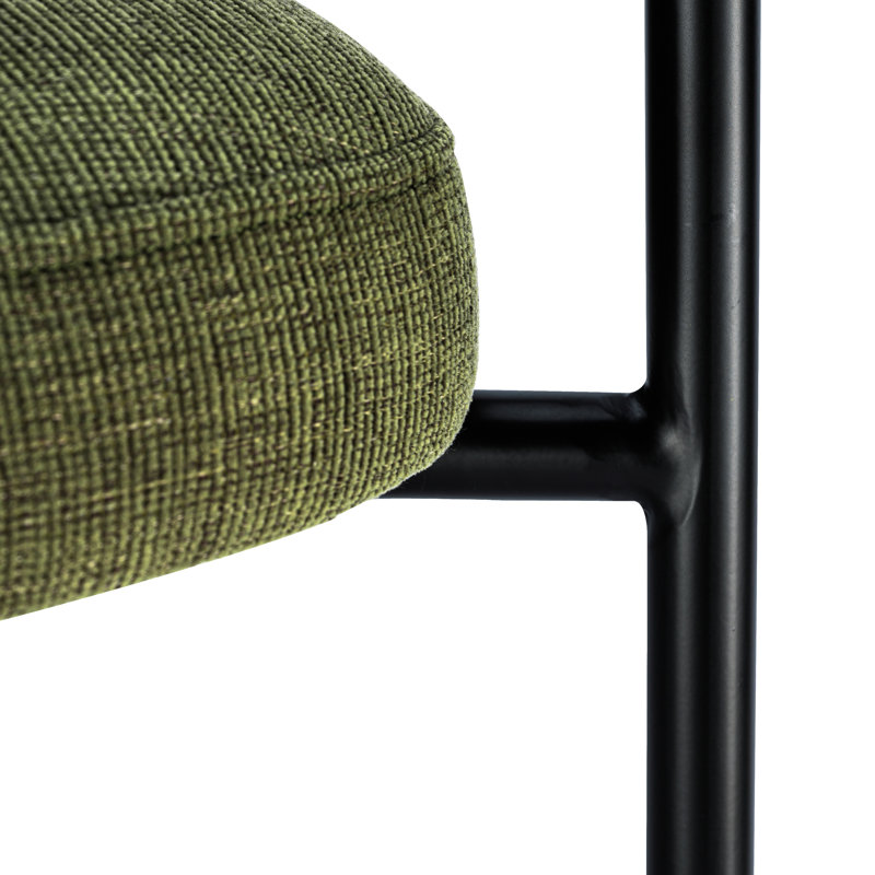 Chaise de salle à manger Bolus, Tissu - vert