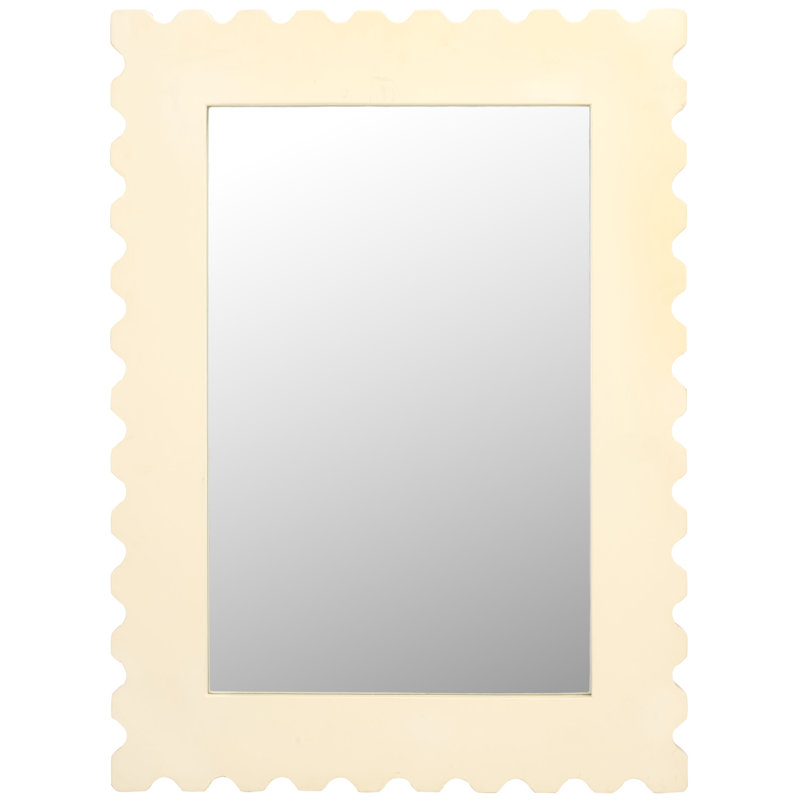 Shuri Rectangle Wall Mirror, White