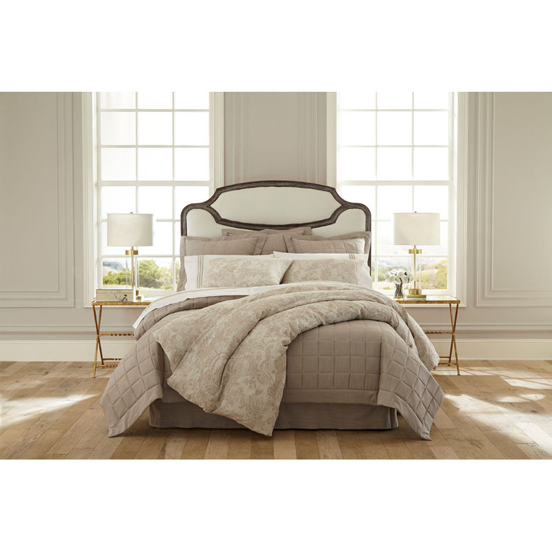 Medici Duvet Cover Set, King Duvet Cover + 2 Shams, Truffle Brown