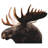 Moose Head Facing Left Cardboard Standup