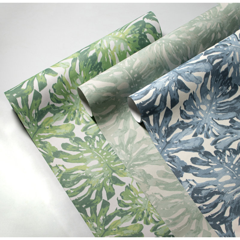 Mindoro Calapan 33' L x 27.5" W Wallpaper Roll, Green