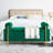 Comfortable Velvet Bench With Iron Legs For Bedroom Rest And Relaxation Upholstered Base Living Area-1222456701