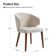 Tillison Wing Back Side Dining Chair with Solid Wood Legs