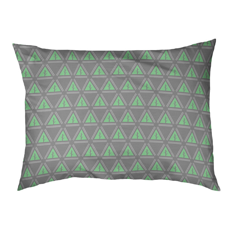 Coussin d'extérieur Chenoweth, Grand (l 50 po x P 7 po x H 40 po), Vert/gris