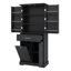 Armoire de rangement autoportante avec tablette réglable et panier à linge-215357214